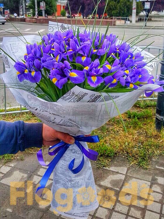 Букет «101 ирис» за 31 602 руб.